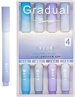 SHUTTLE ART Pastel Highlighter Set | Cute Aesthetic Highlighter Pens No Bleed Marker Pens with Chisel Tip Water Based Ink Quick Dry for Study School Office Stationery